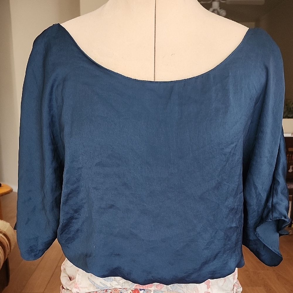 Chic Midnight Blue Women's Blouse